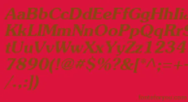 Agsou15 font – Brown Fonts On Red Background