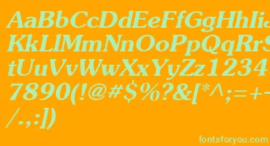 Agsou15 font – Green Fonts On Orange Background