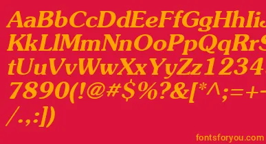 Agsou15 font – Orange Fonts On Red Background