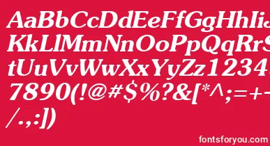 Agsou15 font – White Fonts On Red Background