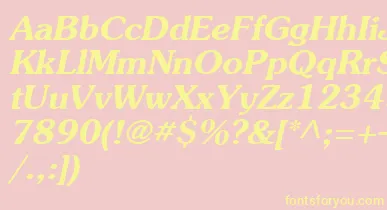 Agsou15 font – Yellow Fonts On Pink Background