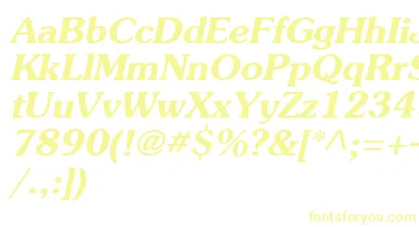 Agsou15 font – Yellow Fonts On White Background