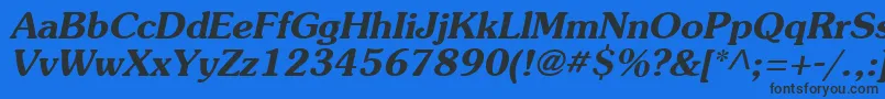 Agsou15 Font – Black Fonts on Blue Background