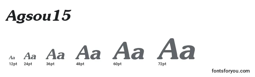 Agsou15 font sizes