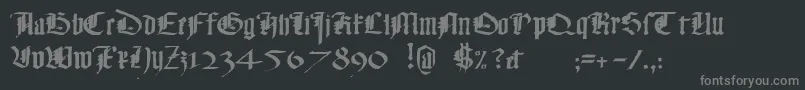 フォントMonkybusiness – 黒い背景に灰色の文字