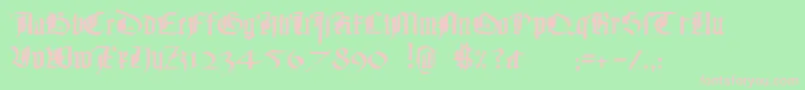 Monkybusiness Font – Pink Fonts on Green Background