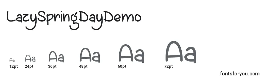 LazySpringDayDemo Font Sizes