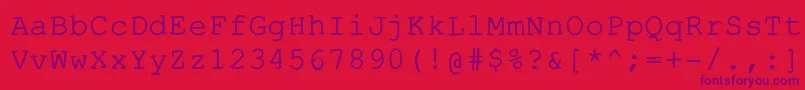 fuente Escapetypewritercmedium – Fuentes Moradas Sobre Fondo Rojo