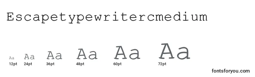 Escapetypewritercmedium Font Sizes