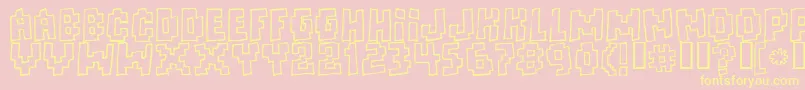fuente Freaks ffy – Fuentes Amarillas Sobre Fondo Rosa