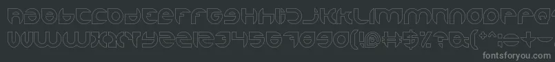 fuente AlexandraHollow – Fuentes Grises Sobre Fondo Negro
