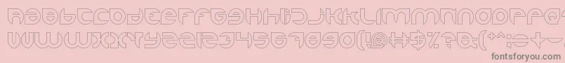 AlexandraHollow Font – Gray Fonts on Pink Background