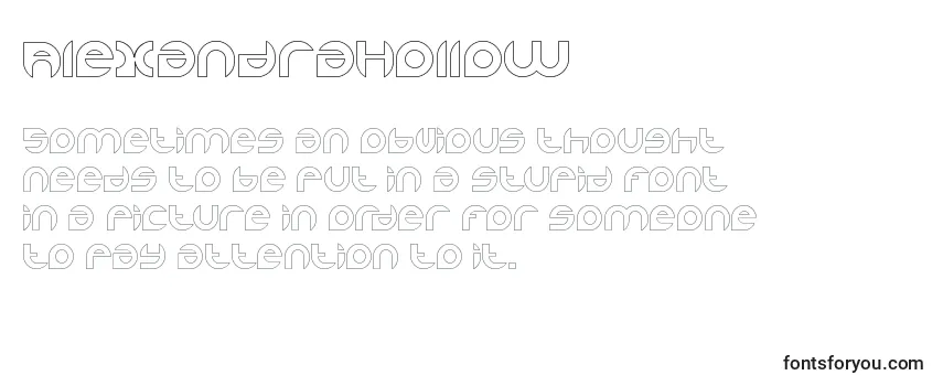 AlexandraHollow-fontti