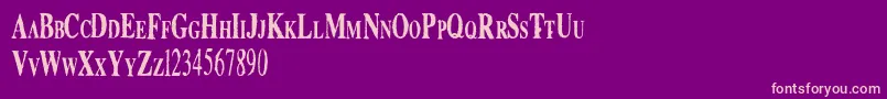 Boutique Font – Pink Fonts on Purple Background