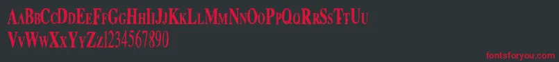 Boutique Font – Red Fonts on Black Background