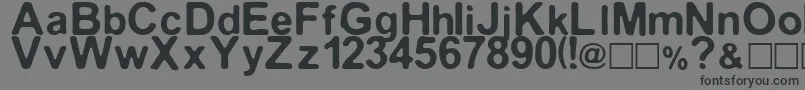 Median30 Font – Black Fonts on Gray Background