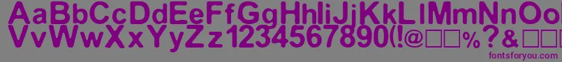 Median30 Font – Purple Fonts on Gray Background