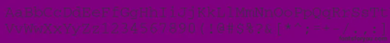 Crr35Gm Font – Black Fonts on Purple Background