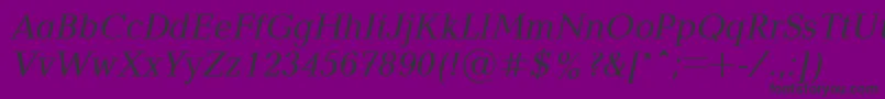 Blt56C Font – Black Fonts on Purple Background