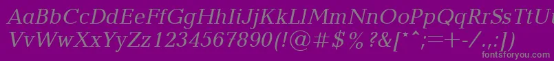 Blt56C Font – Gray Fonts on Purple Background