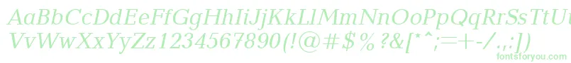 Blt56C Font – Green Fonts on White Background