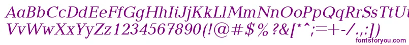 Blt56C Font – Purple Fonts on White Background