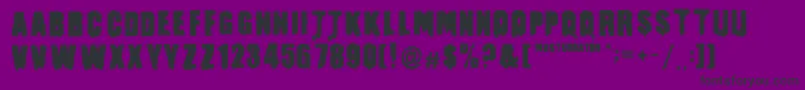 MasturbatorRegular Font – Black Fonts on Purple Background