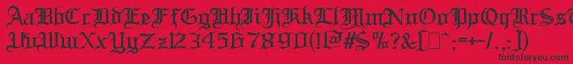 Bloodandblade Font – Black Fonts on Red Background