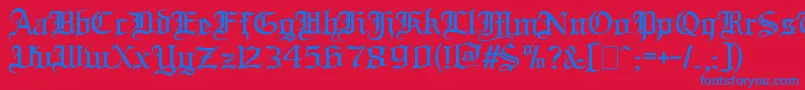 Bloodandblade Font – Blue Fonts on Red Background