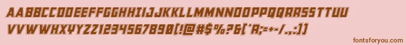 Buchananacadital Font – Brown Fonts on Pink Background