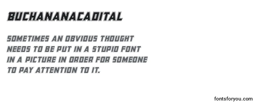 Buchananacadital Font