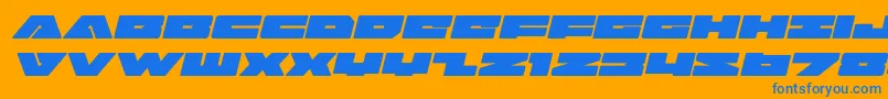 En savoir plus sur la police Badaxeexpandital Police Badaxeexpandital – polices bleues sur fond orange