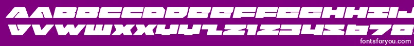 Badaxeexpandital Font – White Fonts on Purple Background