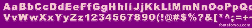 AlwaysBeenRight Font – Pink Fonts on Purple Background