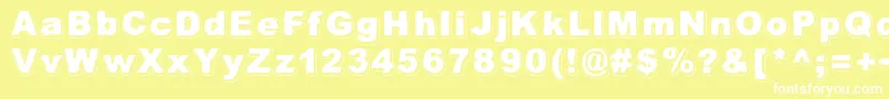 AlwaysBeenRight Font – White Fonts on Yellow Background