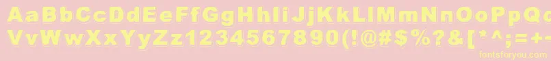 AlwaysBeenRight Font – Yellow Fonts on Pink Background