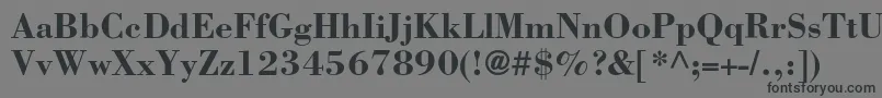 Weitere Informationen zur BorjomicBold-Schriftart BorjomicBold-Schriftart – Schwarze Schriften auf grauem Hintergrund