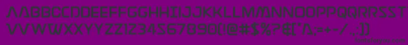 Discotechiastraight Font – Black Fonts on Purple Background