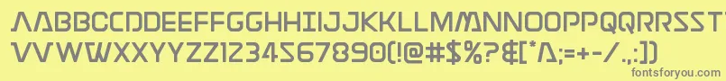 Discotechiastraight Font – Gray Fonts on Yellow Background