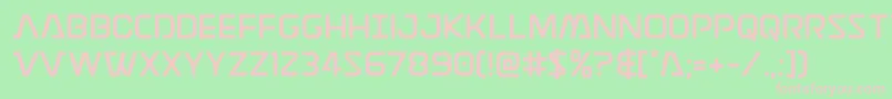 Discotechiastraight Font – Pink Fonts on Green Background