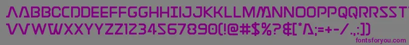 Discotechiastraight Font – Purple Fonts on Gray Background