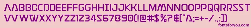 Discotechiastraight Font – Purple Fonts on Pink Background