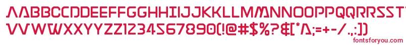 Discotechiastraight Font – Red Fonts on White Background