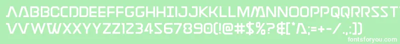 Discotechiastraight Font – White Fonts on Green Background