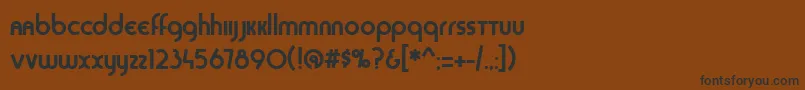 SansSara-fontti – mustat fontit ruskealla taustalla