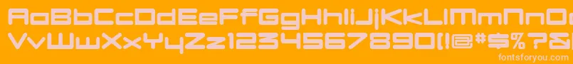 fuente Dbxlnuw – Fuentes Rosadas Sobre Fondo Naranja