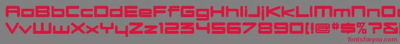 Dbxlnuw Font – Red Fonts on Gray Background