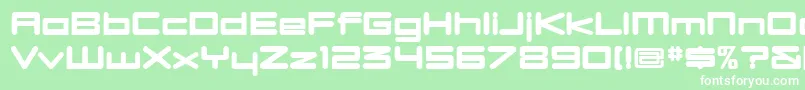 Dbxlnuw Font – White Fonts on Green Background