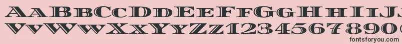 DiplomatascRegular Font – Black Fonts on Pink Background