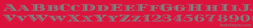 DiplomatascRegular Font – Gray Fonts on Red Background